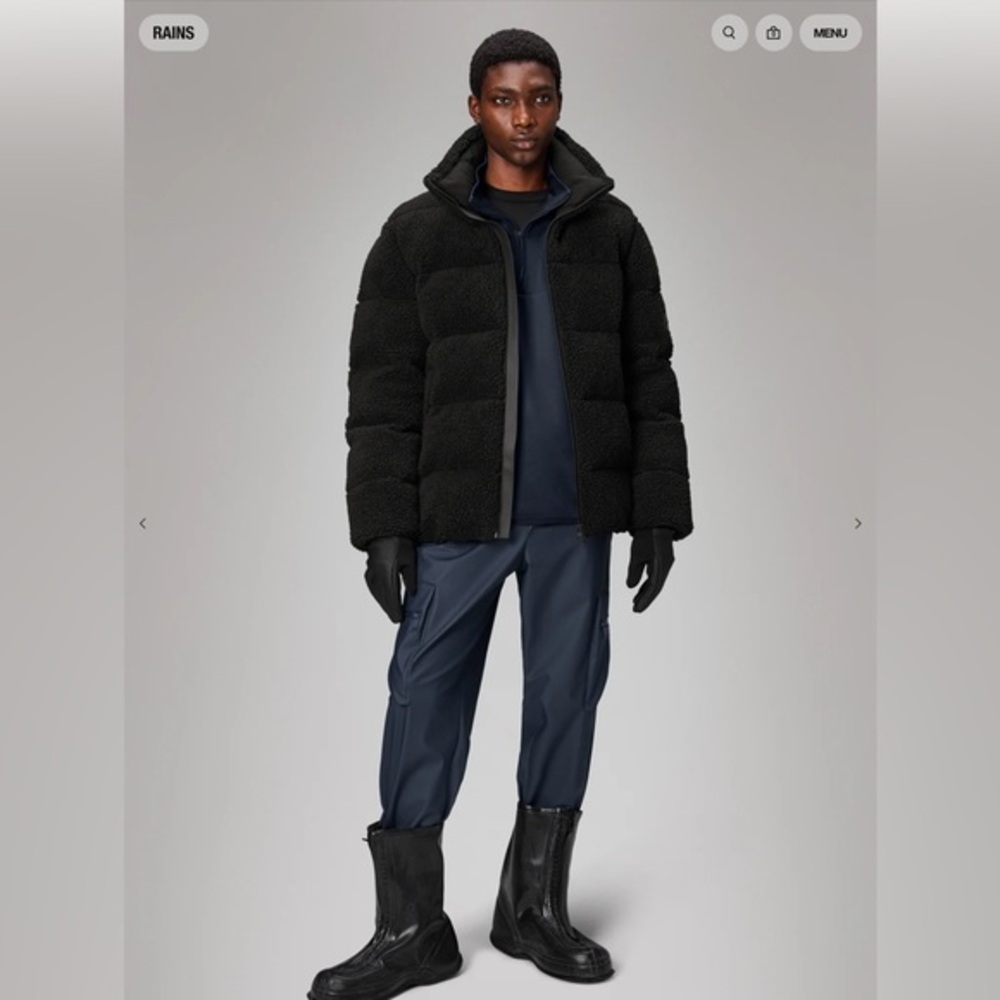 RAINS - Fleece Puffer Jacket